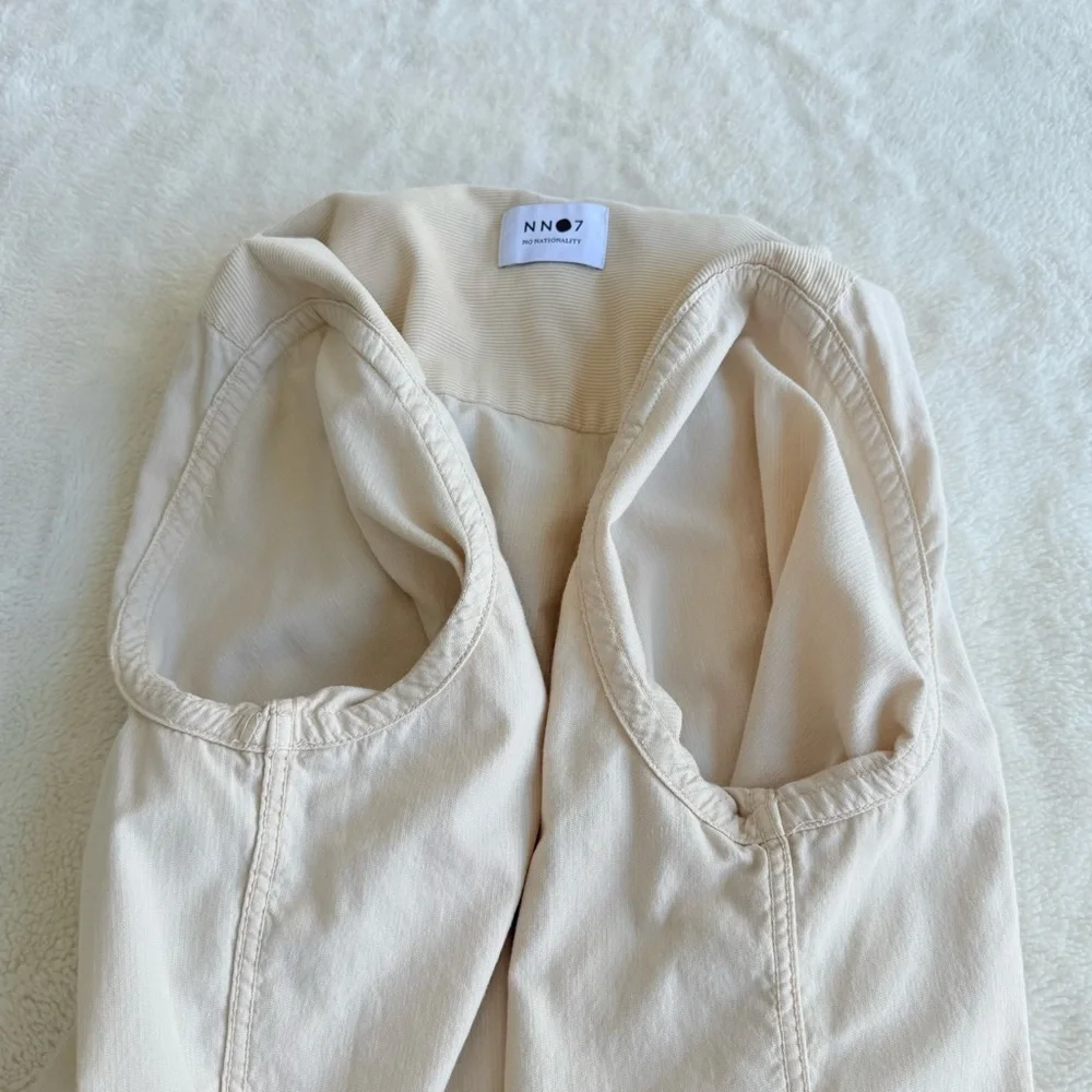 NN07 Colby Ivory Cotton Corduroy Long Sleeve Shirt L